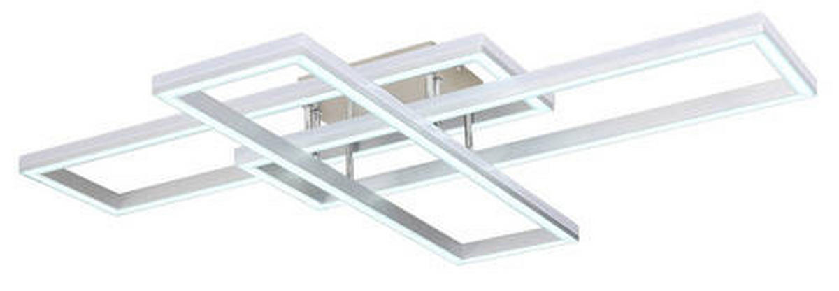 STROPNA LED-SVETILKA   //2700-6500 K/230 V/ - srebrne barve/opal, Design, kovina/umetna masa (100/69,5/13,5cm) - Globo