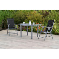 VRTNI SET   aluminij   srebrne barve črna, srebrne barve    - srebrne barve/črna, Moderno, kovina - Gardenson