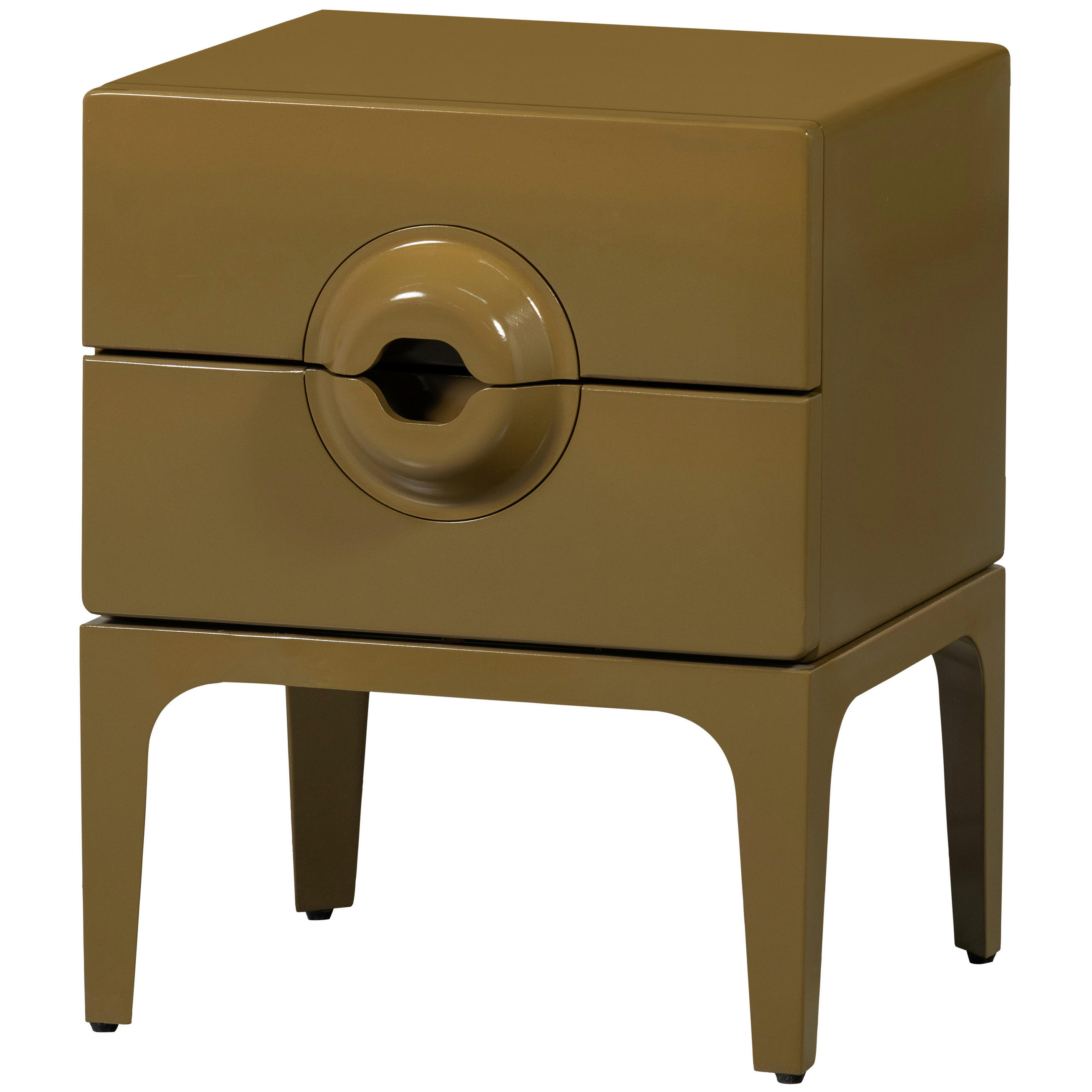 KOMMODE Merge  in 44/57/45 cm  - Honig, Design, Holz/Metall (44/57/45cm) - Livetastic