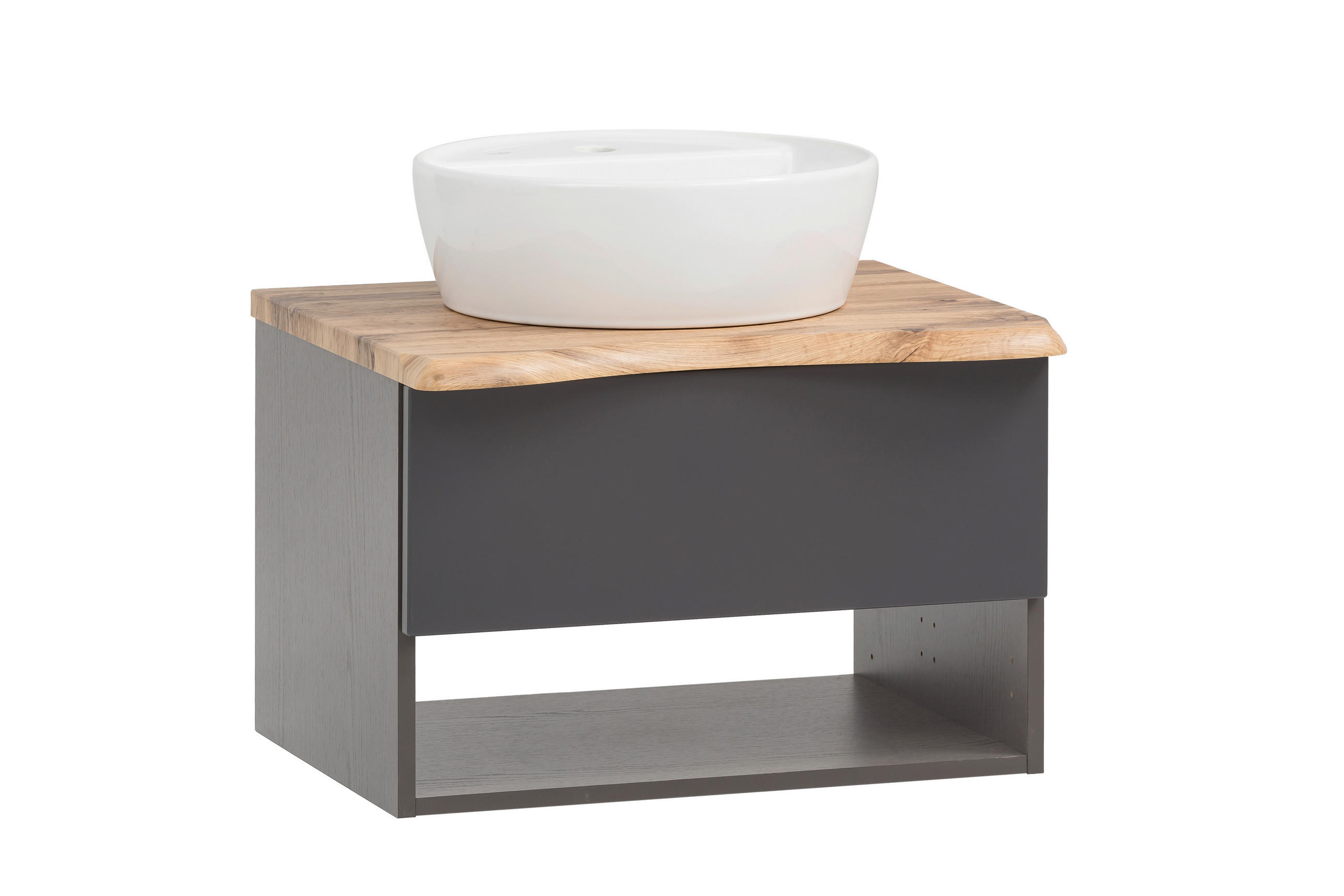 Xora Waschtischkombi Bogen Grau 61 cm