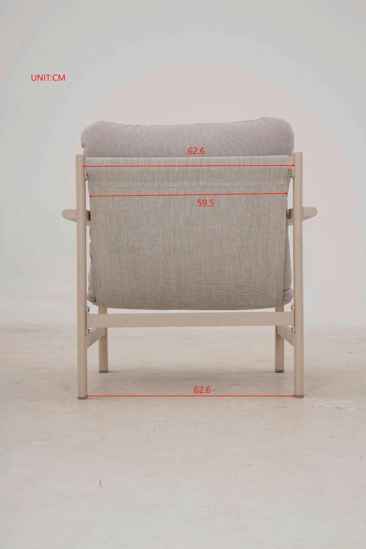 GARTENSET 4-teilig Webstoff Aluminium ,[ ]}4-teilig  - Beige/Hellgrau, Design, Glas/Textil - Ambia Garden