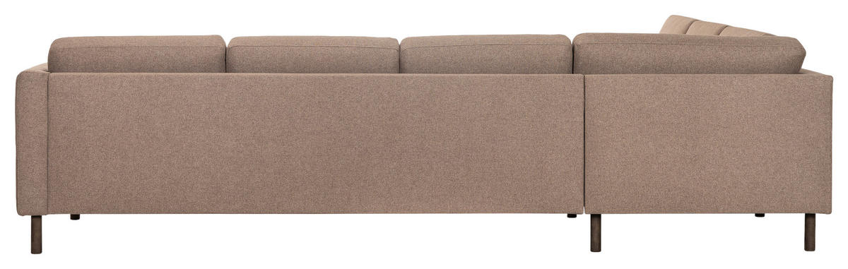 SOFFA i brun  - brun/mörkbrun, Design, metall/trä (233/298cm) - Pure Home Comfort