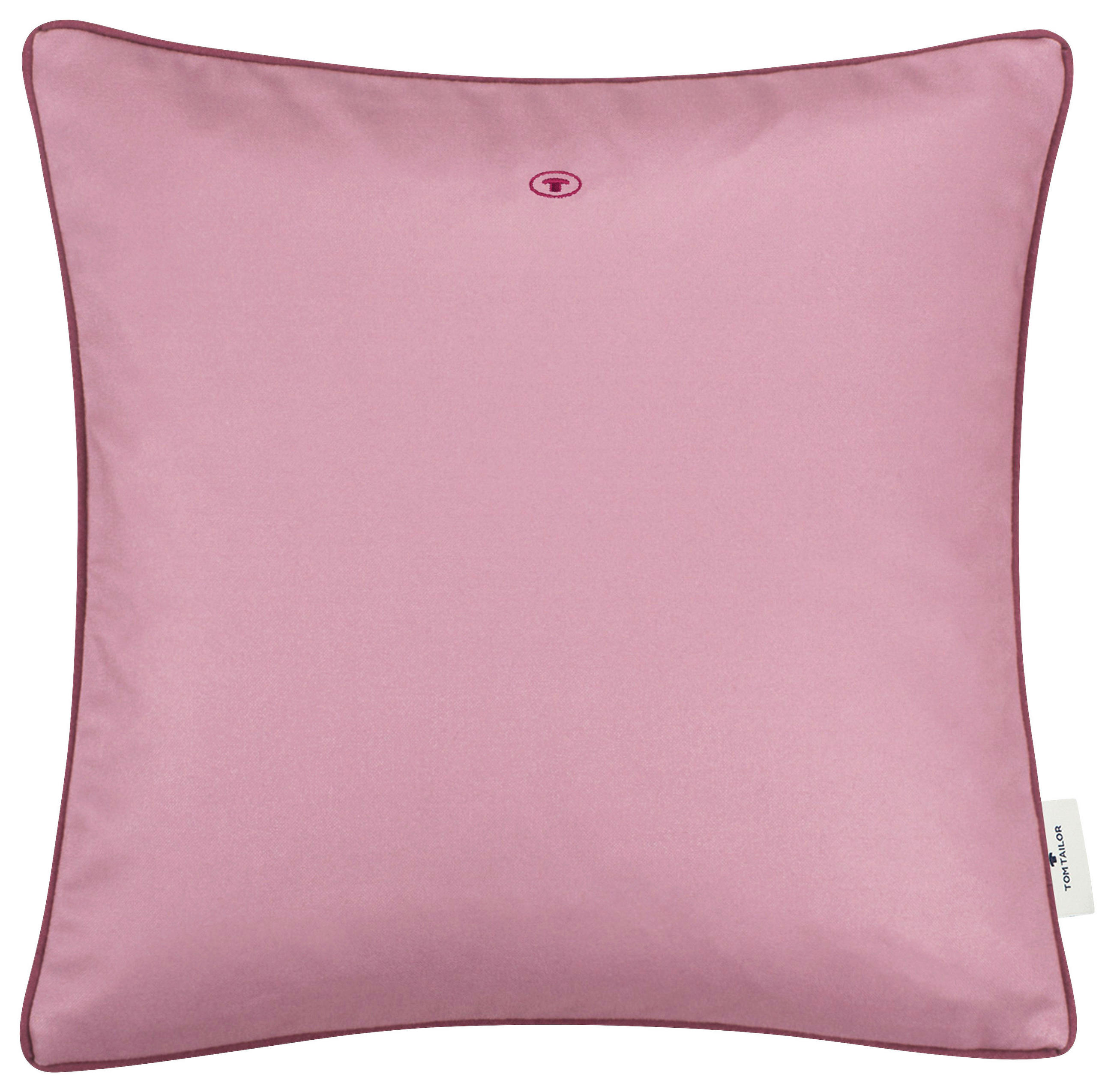 KISSENHÜLLE Dove Signature 40/40 cm  - Mauve/Altrosa, KONVENTIONELL, Textil (40/40cm) - Tom Tailor
