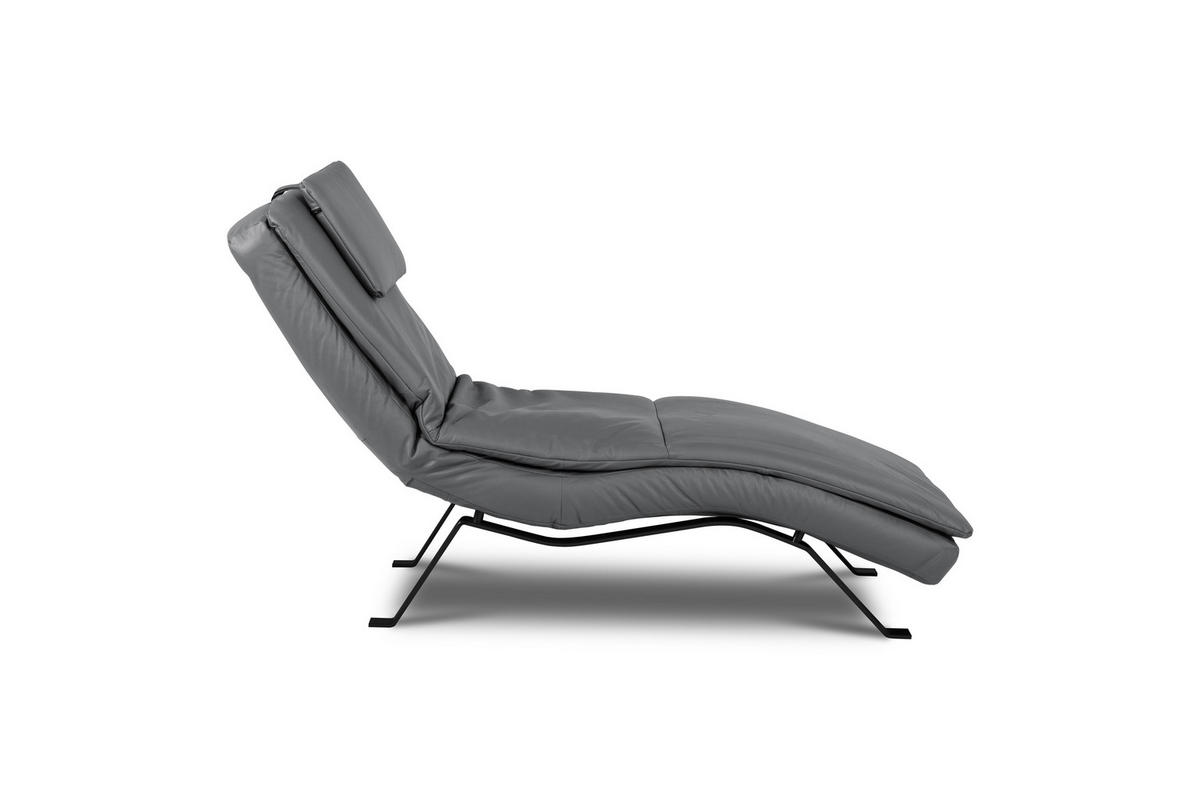 REKAMIÉ bőr iszap  - iszap/fekete, bőr/fém (65/65-95/171cm) - Celina Home