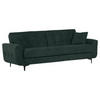 BÄDDSOFFA i flatväv mörkgrön  - svart/mörkgrön, Klassisk, metall/textil (230/84/95cm) - Livetastic