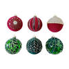 CHRISTBAUMKUGEL 8 cm  - Weinrot/Goldfarben, LIFESTYLE, Glas/Kunststoff (8cm) - X-Mas