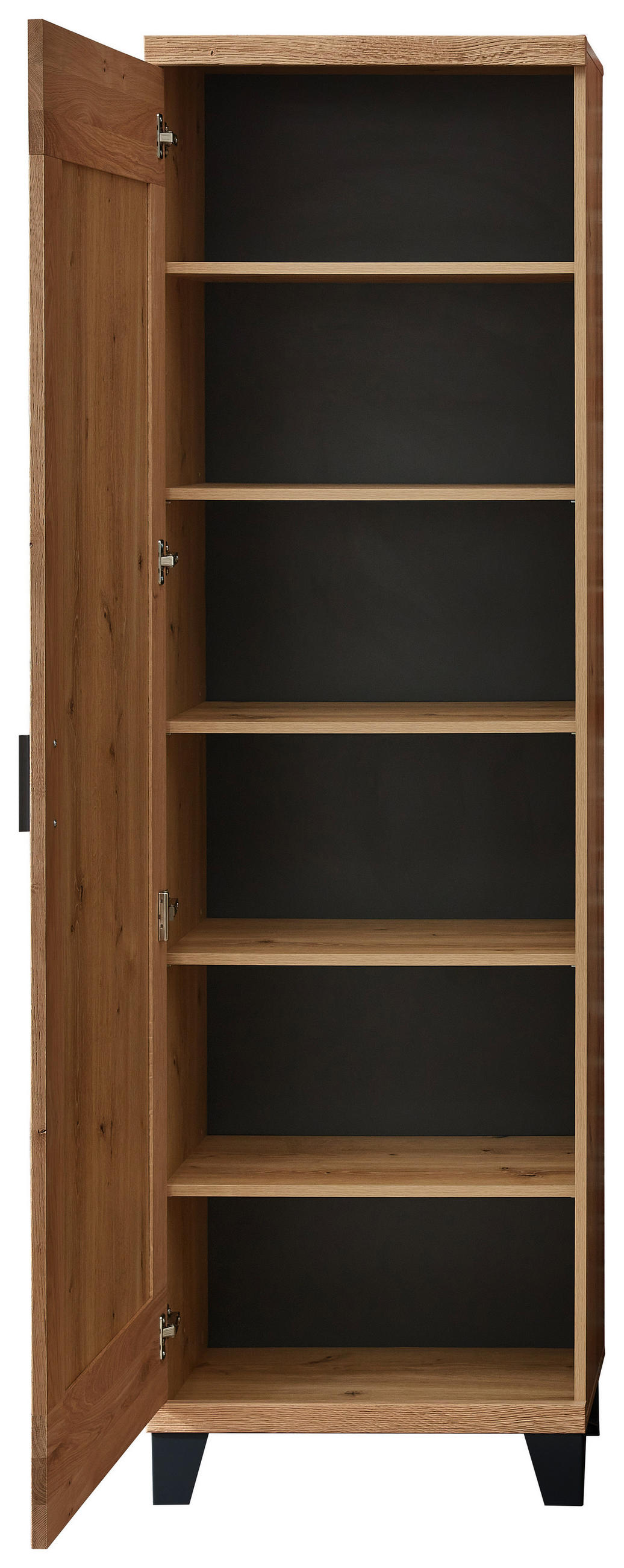 GARDEROBE 8-teilig  in 293/203/38 cm  - Eichefarben/Grau, Natur, Holz/Holzwerkstoff (293/203/38cm) - Linea Natura