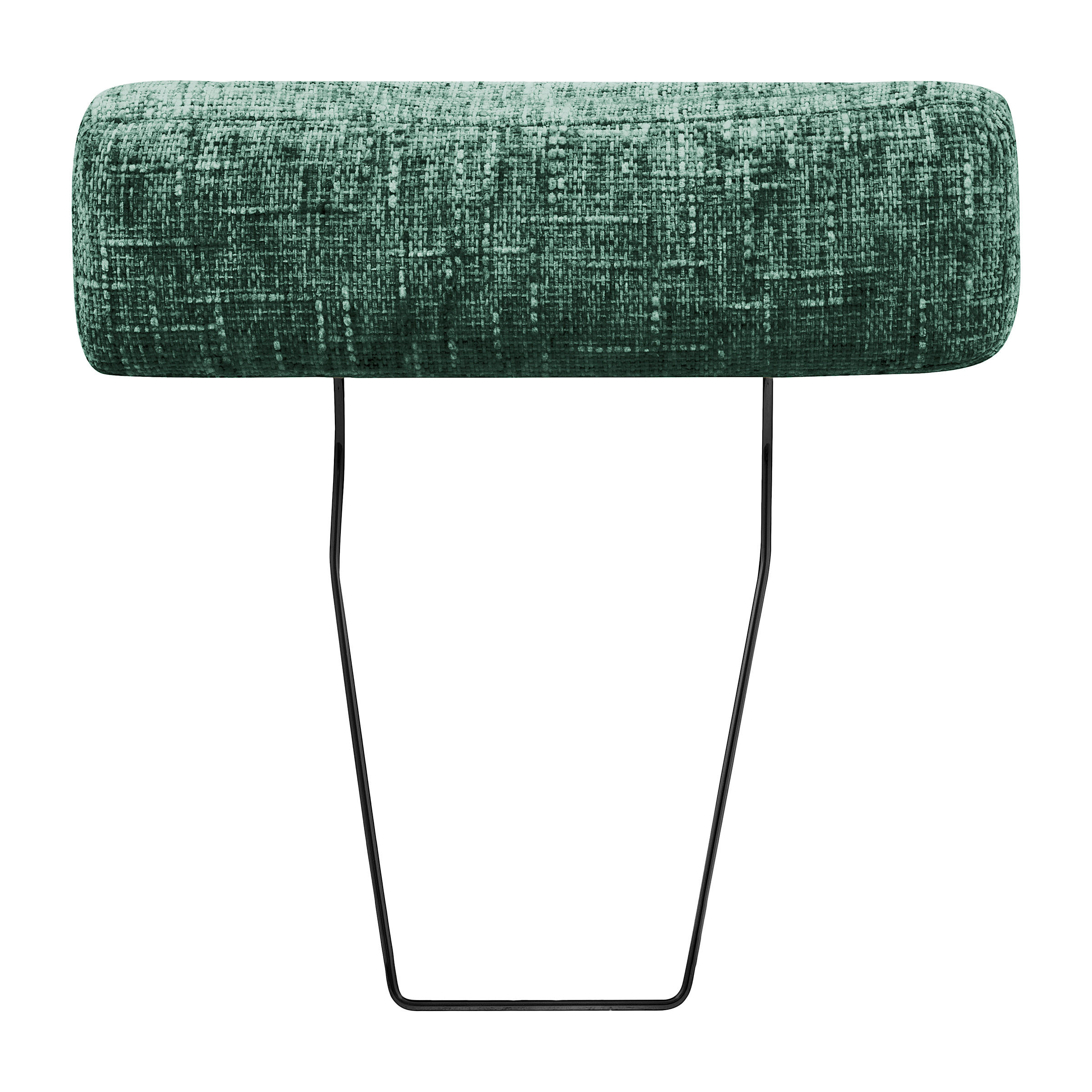 KOPFSTÜTZE 52/17/14 cm  Webstoff  - Schwarz/Grün, Design, Textil (52/17/14cm) - Livetastic