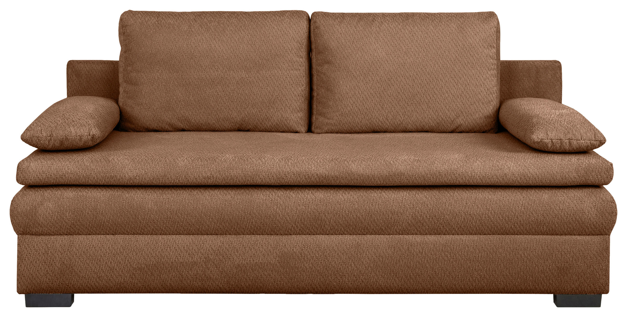 SCHLAFSOFA - Rostfarben/Schwarz, KONVENTIONELL, Kunststoff/Textil (195/93/83cm) - Carryhome