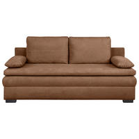 SCHLAFSOFA - Rostfarben/Schwarz, KONVENTIONELL, Kunststoff/Textil (195/93/83cm) - Carryhome