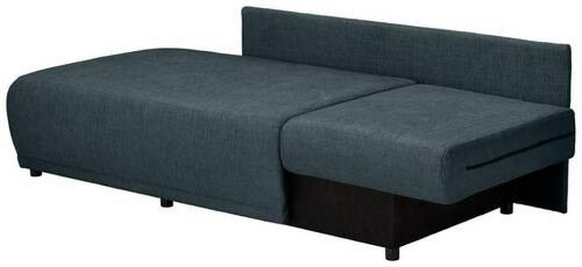 CHAISELONGUE Chenille Dunkelblau  - Schwarz/Dunkelblau, KONVENTIONELL, Kunststoff/Textil (171/73/93cm) - Carryhome