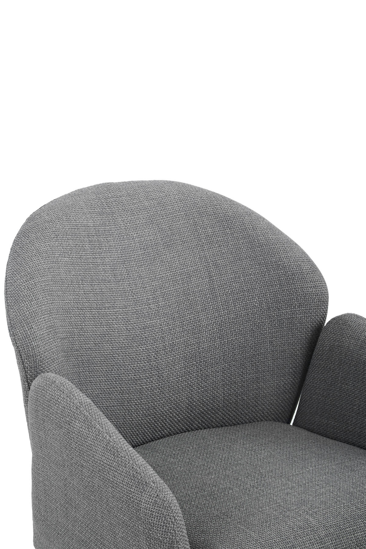 ARMLEHNSTUHL-SET 2 Stück  in Stahl Webstoff  - Grau, MODERN, Textil/Metall (56,5/84/61cm) - MID.YOU