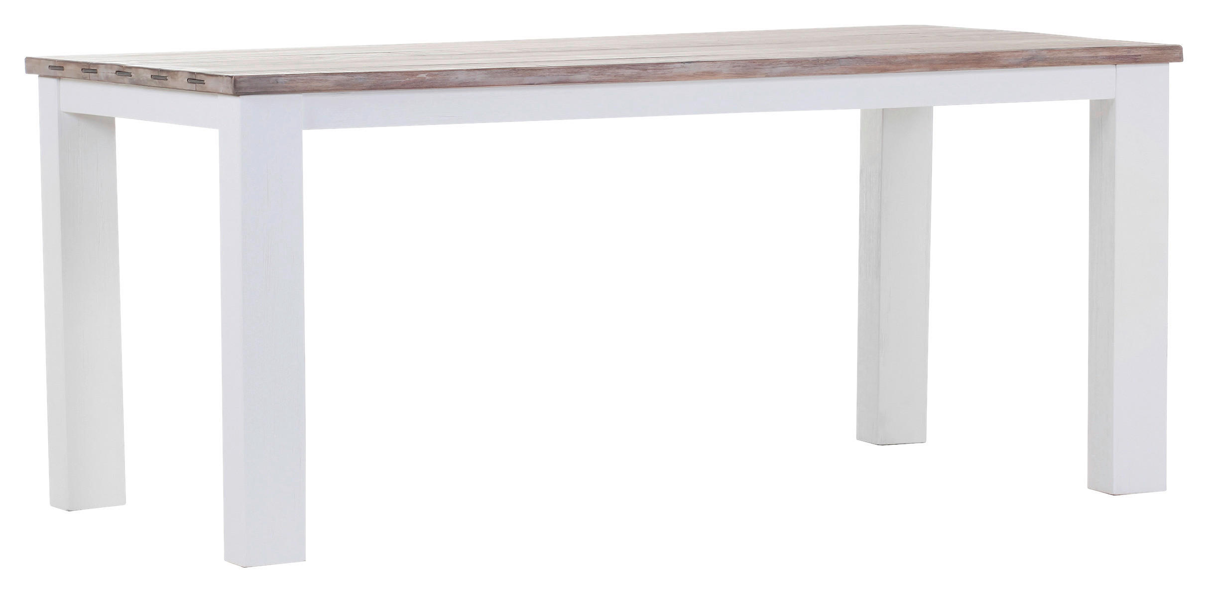 ESSTISCH      - Weiß/Akaziefarben, Basics, Holz/Holzwerkstoff (180/90/78cm) - Carryhome