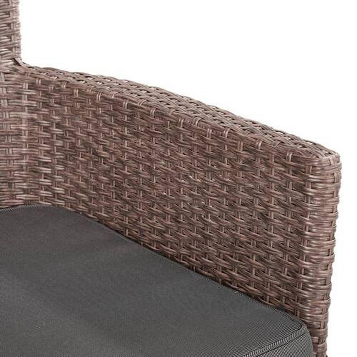 VRTNA STOLICA  siva, svijetlo smeđa  metal, plastika, tekstil      - siva/svijetlo smeđa, Design, metal/tekstil (62/87/57cm) - Ambia Garden
