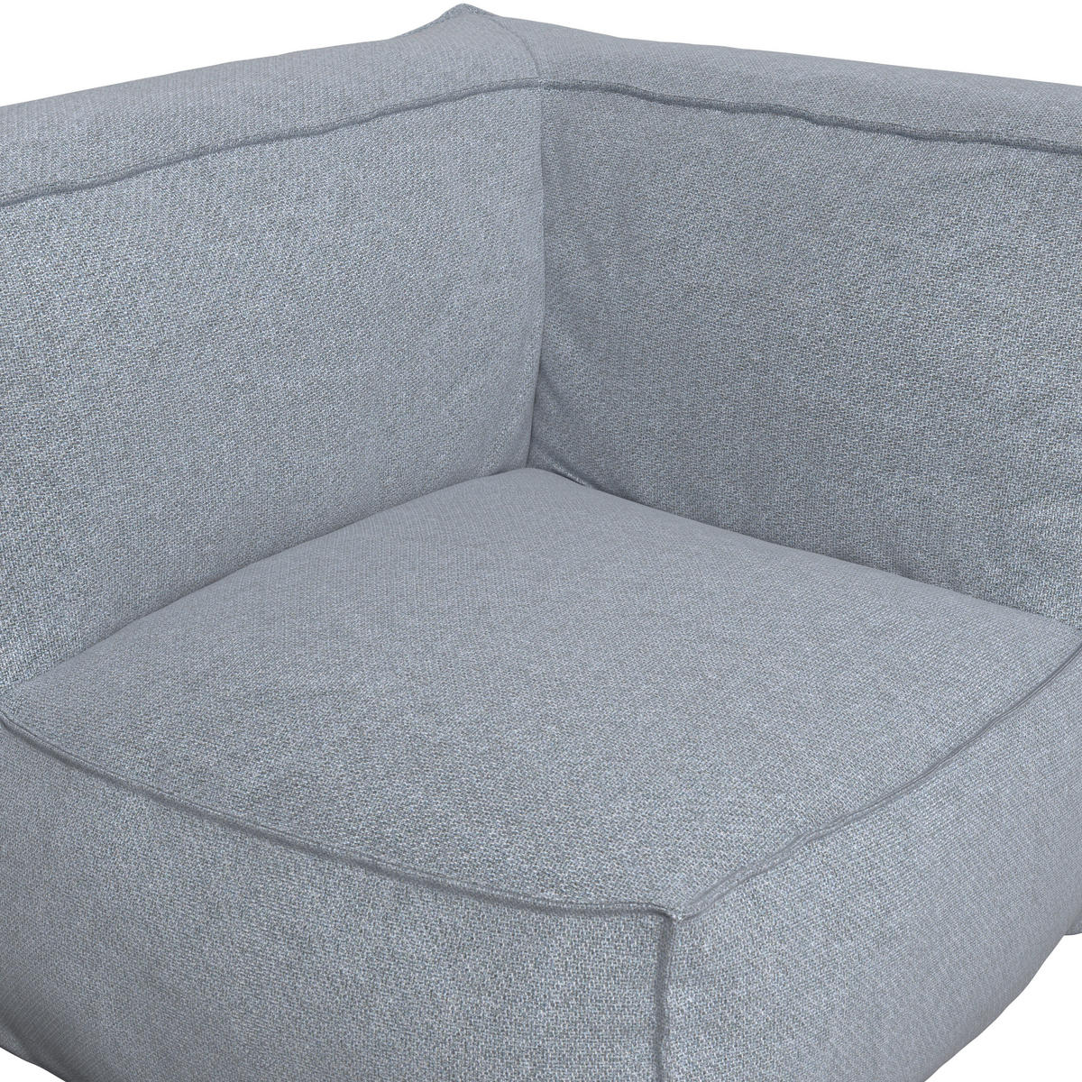 LOUNGESOFA  - Grau, MODERN, Textil (95/80/95cm) - Ambia Garden