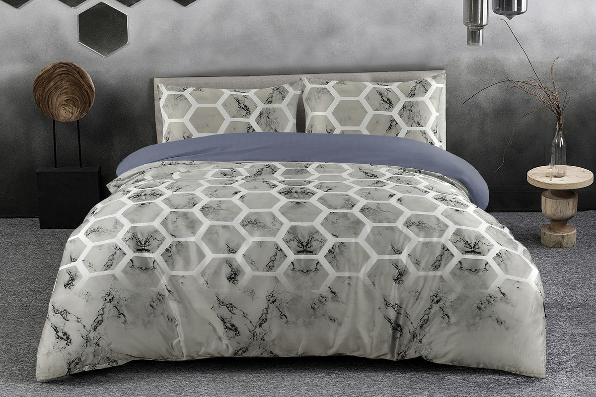 BETTWÄSCHE 2-teilig 135/200 cm  - Grau, Basics, Textil (135/200cm) - Kayoom