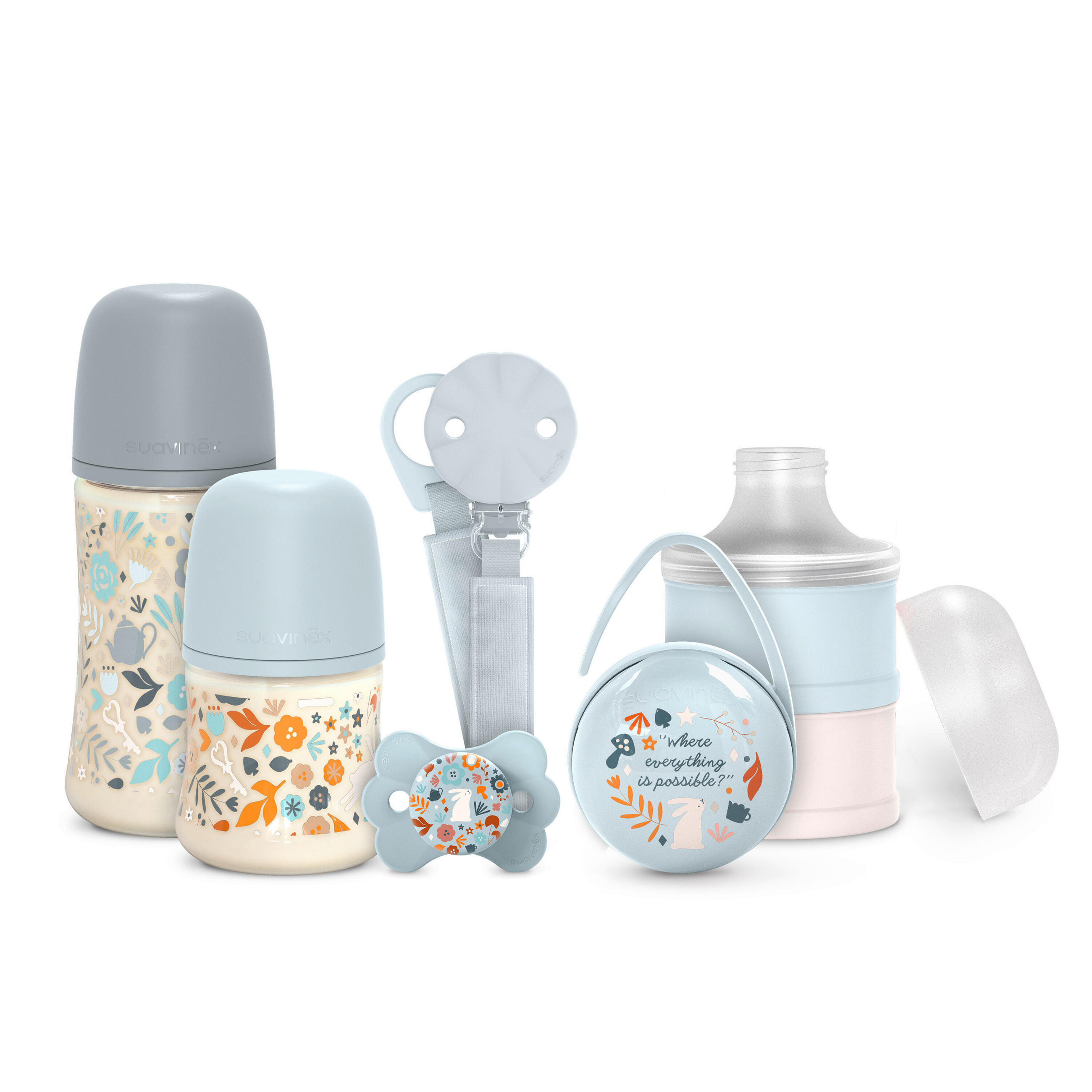 BABYGESCHENKSET - Pastellblau, Basics, Kunststoff (44/22/8cm)