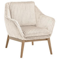 SESSEL in Cord Naturfarben  - Naturfarben, KONVENTIONELL, Holz/Textil (77/90/85cm) - SetOne by Musterring