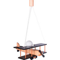 KINDERHÄNGELEUCHTE 42/45/75 cm   - Schwarz/Naturfarben, KONVENTIONELL, Holz (42/45/75cm)