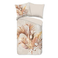 WENDEBETTWÄSCHE Gia Biber 155/220 cm  - Beige/Braun, Natur, Textil (155/220cm)