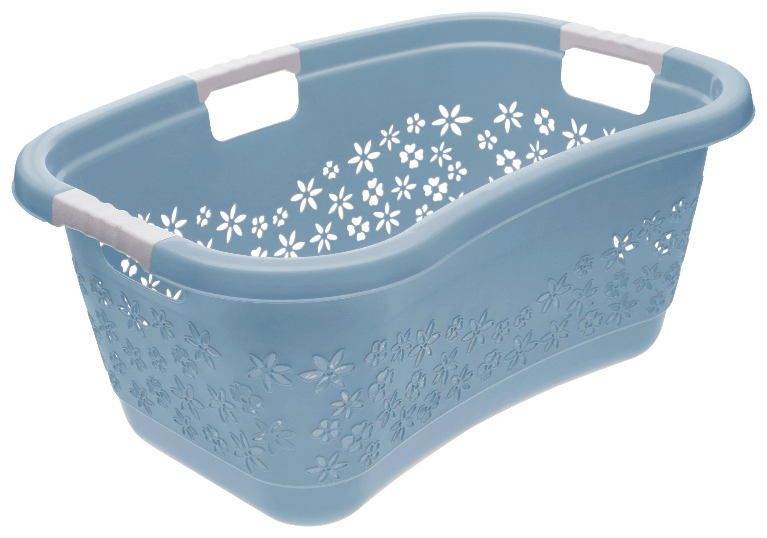 Wäschekorb Lasse Blau, 65x45x28,5 Cm