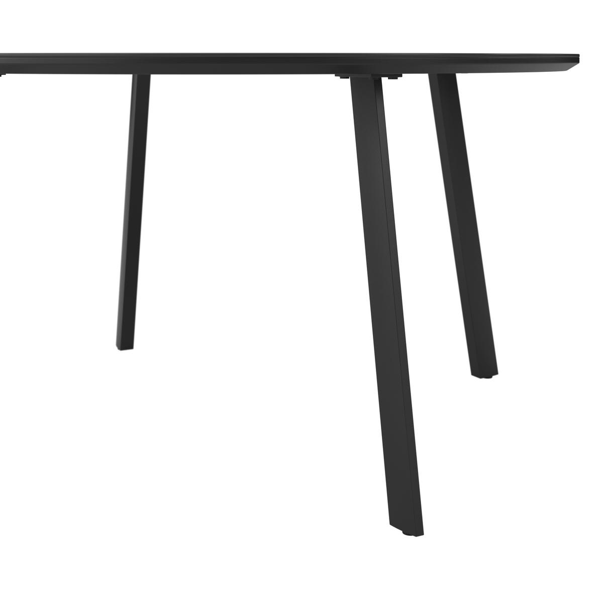 GARTENTISCH 140/140/75 cm Metall, Glas, Keramik rund  - Anthrazit, Design, Glas/Keramik (140/140/75cm) - Ambia Garden