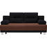 SCHLAFSOFA in Textil Braun, Schwarz - Alufarben/Schwarz, Design, Kunststoff/Textil (200/84/94cm) - Carryhome SCHLAFSOFA in Textil Braun, Schwarz - Alufarben/Schwarz, Design, Kunststoff/Textil (200/84/94cm) - Carryhome