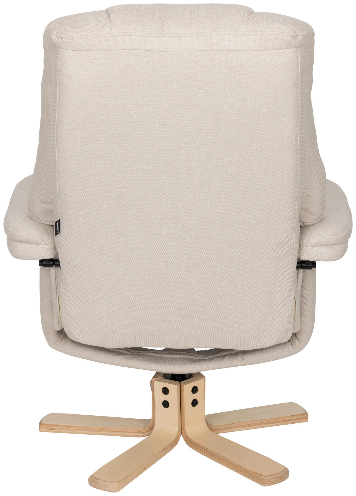 RELAXSESSELSET Webstoff    - Creme/Naturfarben, Design, Holz/Textil (80/109/79cm) - Livetastic