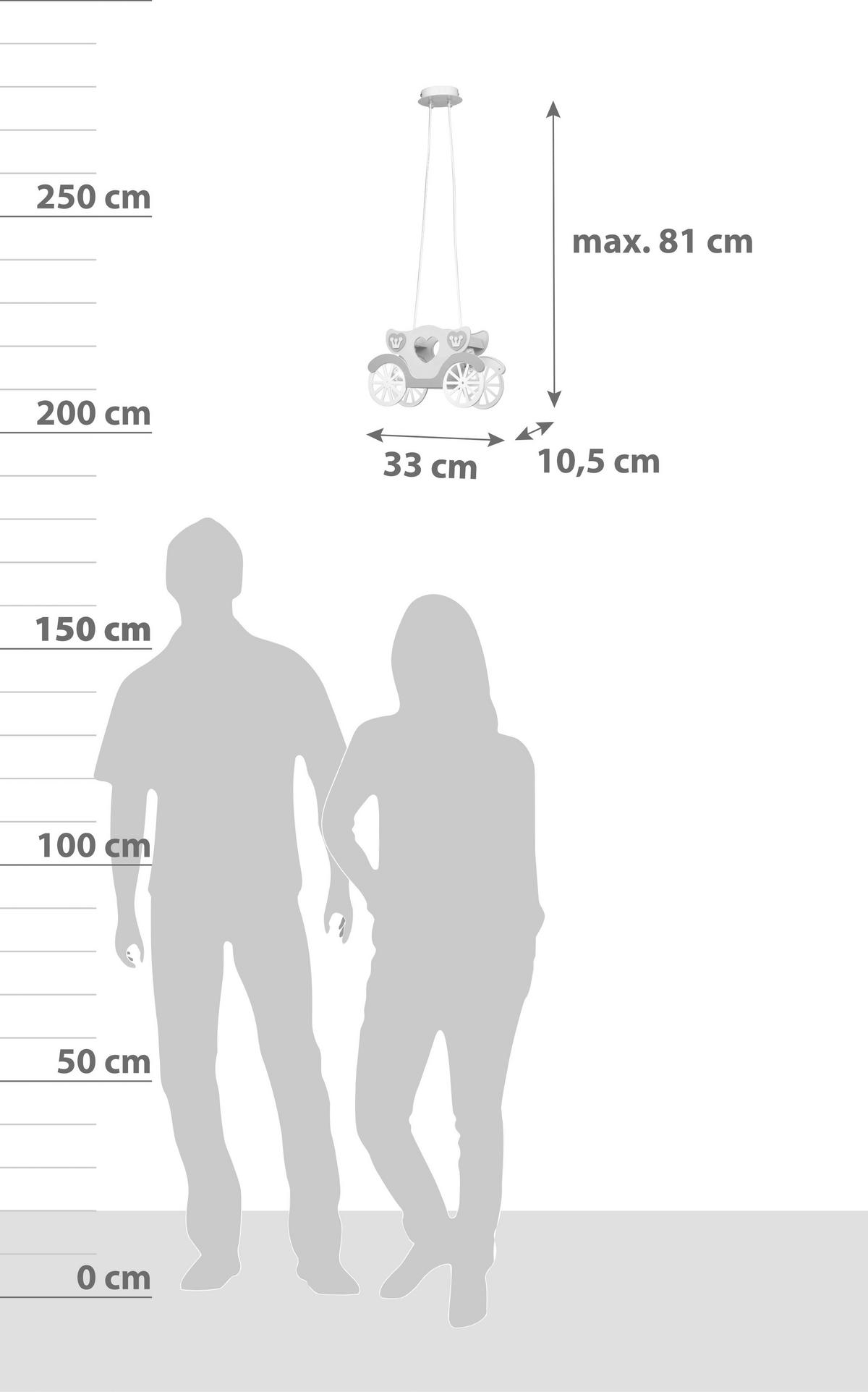 KINDERHÄNGELEUCHTE 33/10,5/81 cm   - Multicolor, KONVENTIONELL, Kunststoff (33/10,5/81cm) - Globo