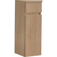 MIDISCHRANK 30/86/33 cm  - Eichefarben, Design, Glas/Holzwerkstoff (30/86/33cm) - Novel