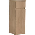MIDISCHRANK 30/86/33 cm  - Eichefarben, Design, Glas/Holzwerkstoff (30/86/33cm) - Novel
