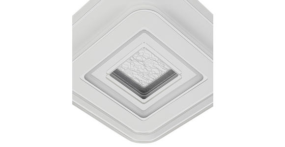 LED-DECKENLEUCHTE 35/35/6 cm   - Chromfarben/Weiß, Basics, Kunststoff/Metall (35/35/6cm) - Novel