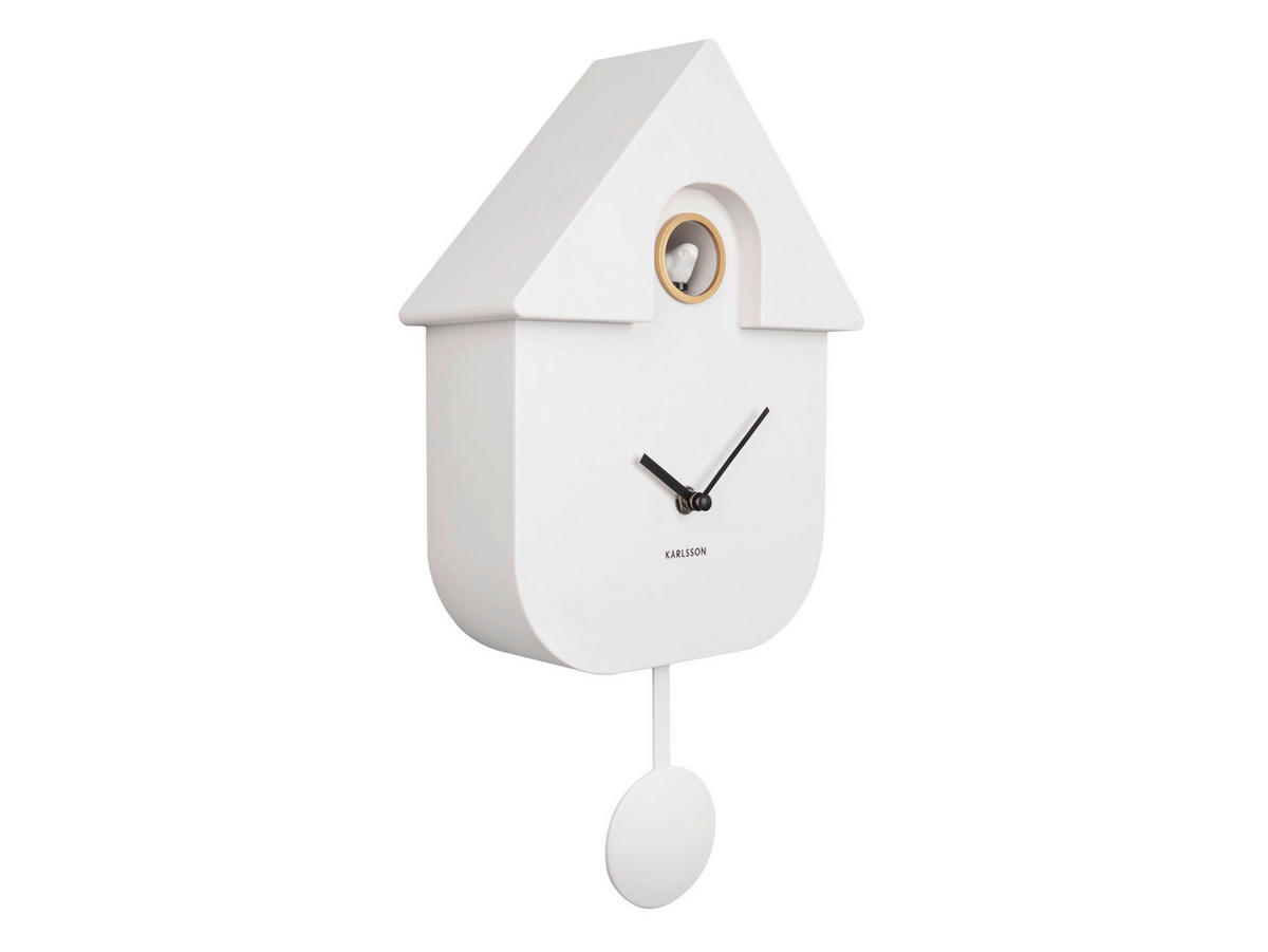 WANDUHR  Weiß  - Weiß, KONVENTIONELL, Kunststoff (21,5/41/8,5cm) - Karlsson