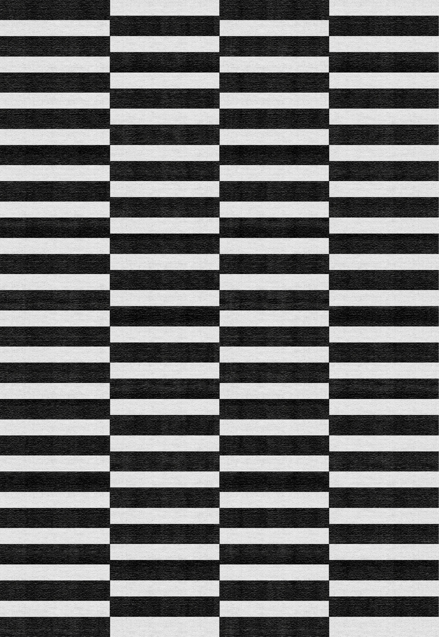 TUFTTEPPICH 80/150 cm MESIO STRIDER Grauweiß, Schwarz  - Grauweiß/Schwarz, Design, Kunststoff/Textil (80/150cm) - Lindorug