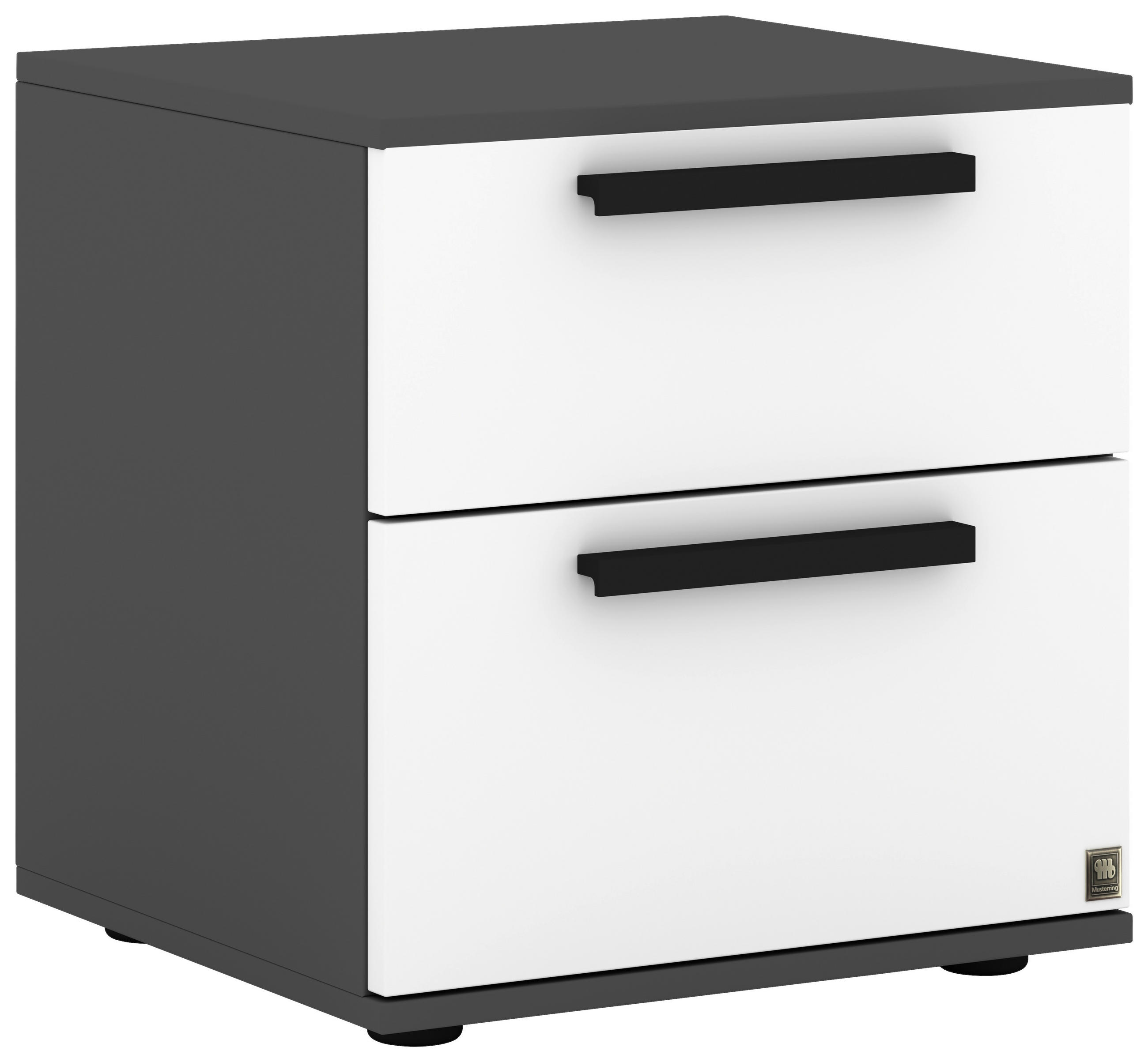 NACHTSCHRANK 46/48,6/46 cm  - Anthrazit/Schwarz, Design, Holzwerkstoff/Kunststoff (46/48,6/46cm) - Musterring