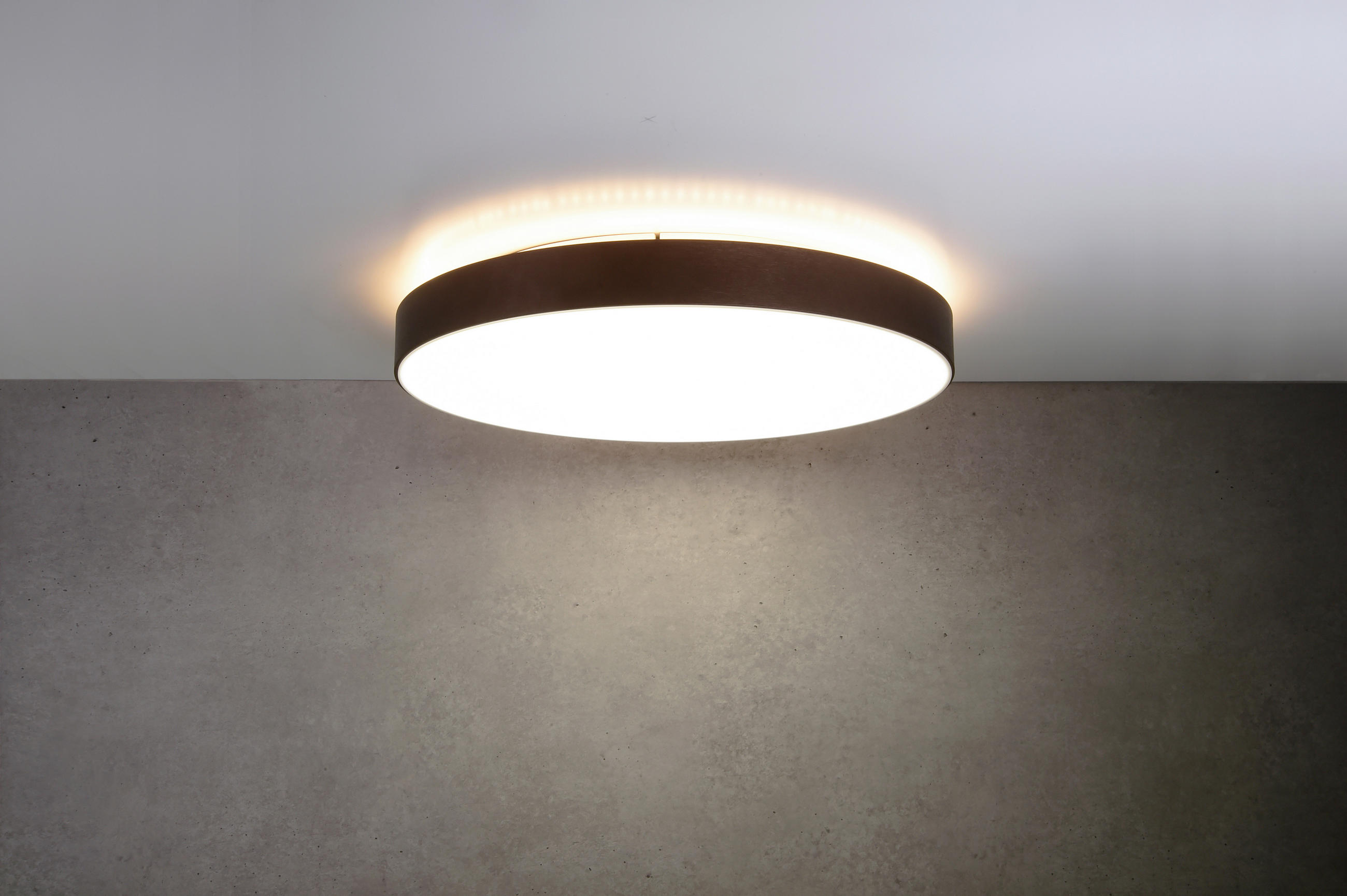 LED-DECKENLEUCHTE Menkar 60/60/9 cm   - Kupferfarben, KONVENTIONELL, Metall (60/60/9cm)