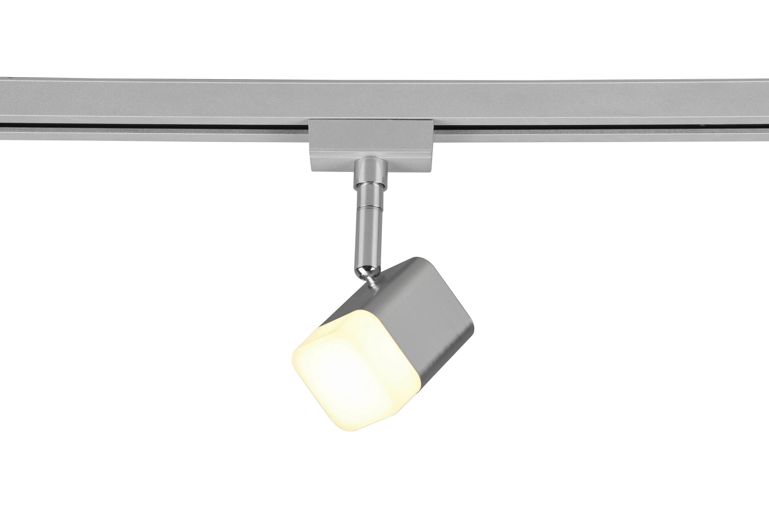 SCHIENENSYSTEM-STRAHLER   - Nickelfarben, Basics, Metall (5,0/14,0/8,5cm) - Trio Leuchten