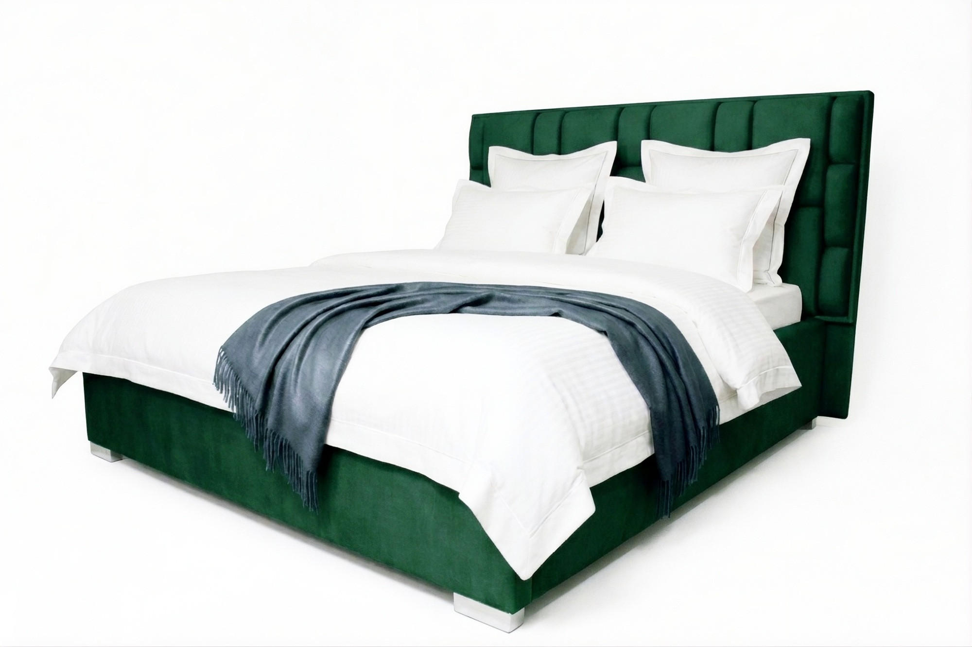 Pat Tapițat, 160/200 cm, verde - verde, Basics, textil (160/200cm) - Voleo