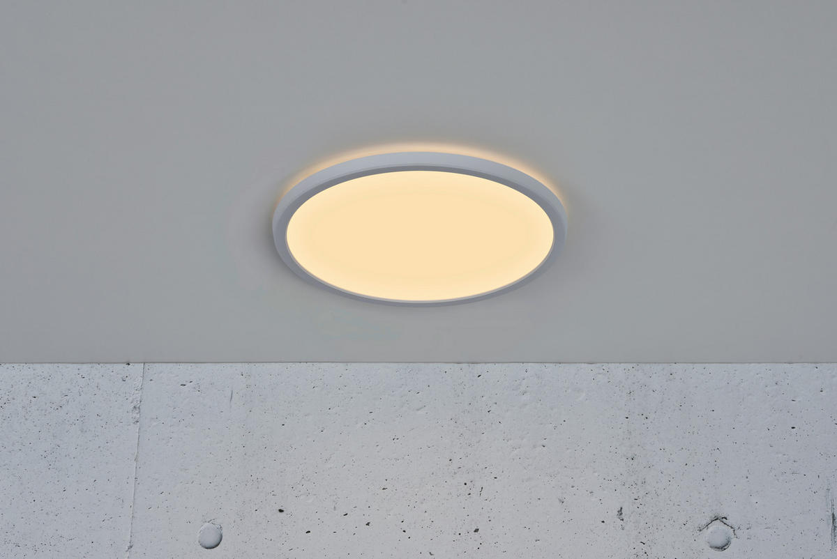 LED-DECKENLEUCHTE Oja 29,4/3,8 cm   - Weiß, KONVENTIONELL, Kunststoff (29,4/3,8cm) - Nordlux