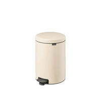 ABFALLEIMER 20 L  - Beige/Schwarz, Design, Kunststoff/Metall (29/46,7/38cm) - Brabantia