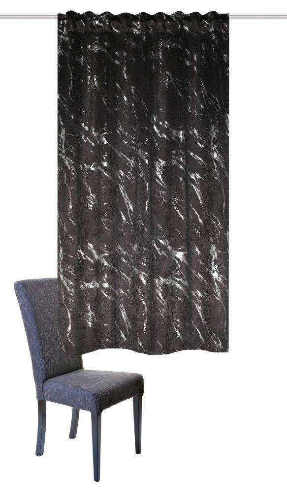 FERTIGVORHANG blickdicht  - Silberfarben, Basics, Textil (140/175cm) - Schmidt W. Gmbh