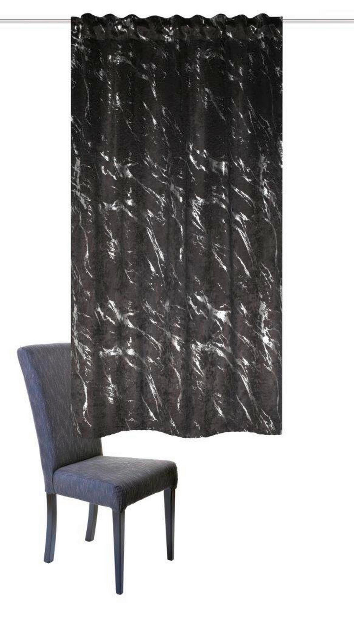 FERTIGVORHANG blickdicht  - Silberfarben, Basics, Textil (140/175cm) - Schmidt W. Gmbh