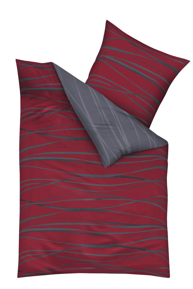 POSTELJNINA MOTION, RDEČA 140/200 cm saten rdeča  - rdeča, Konvencionalno, tekstil (140/200cm) - Kaeppel