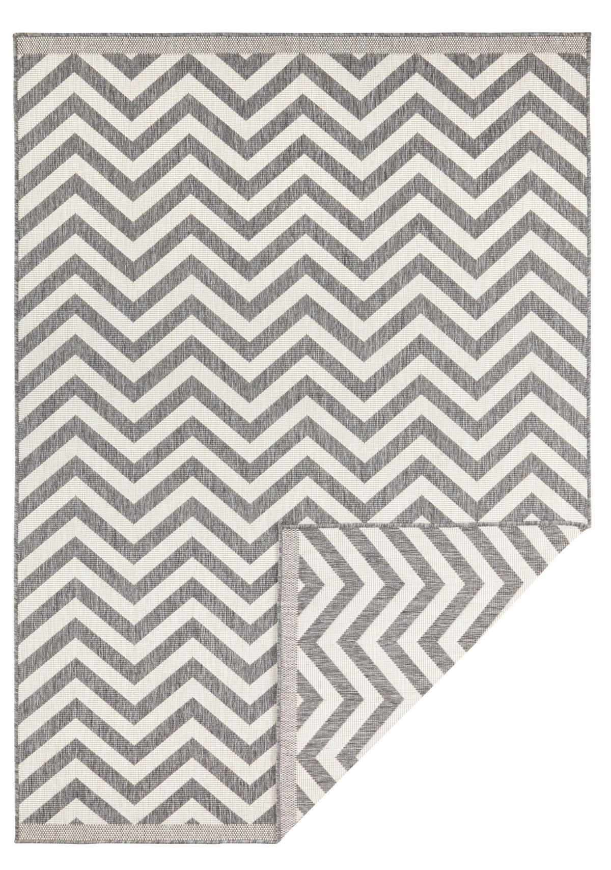 OUTDOORTEPPICH 80/150 cm Twin Supreme Grau, Creme  - Creme/Grau, Design, Kunststoff (80/150cm) - Hanse Home