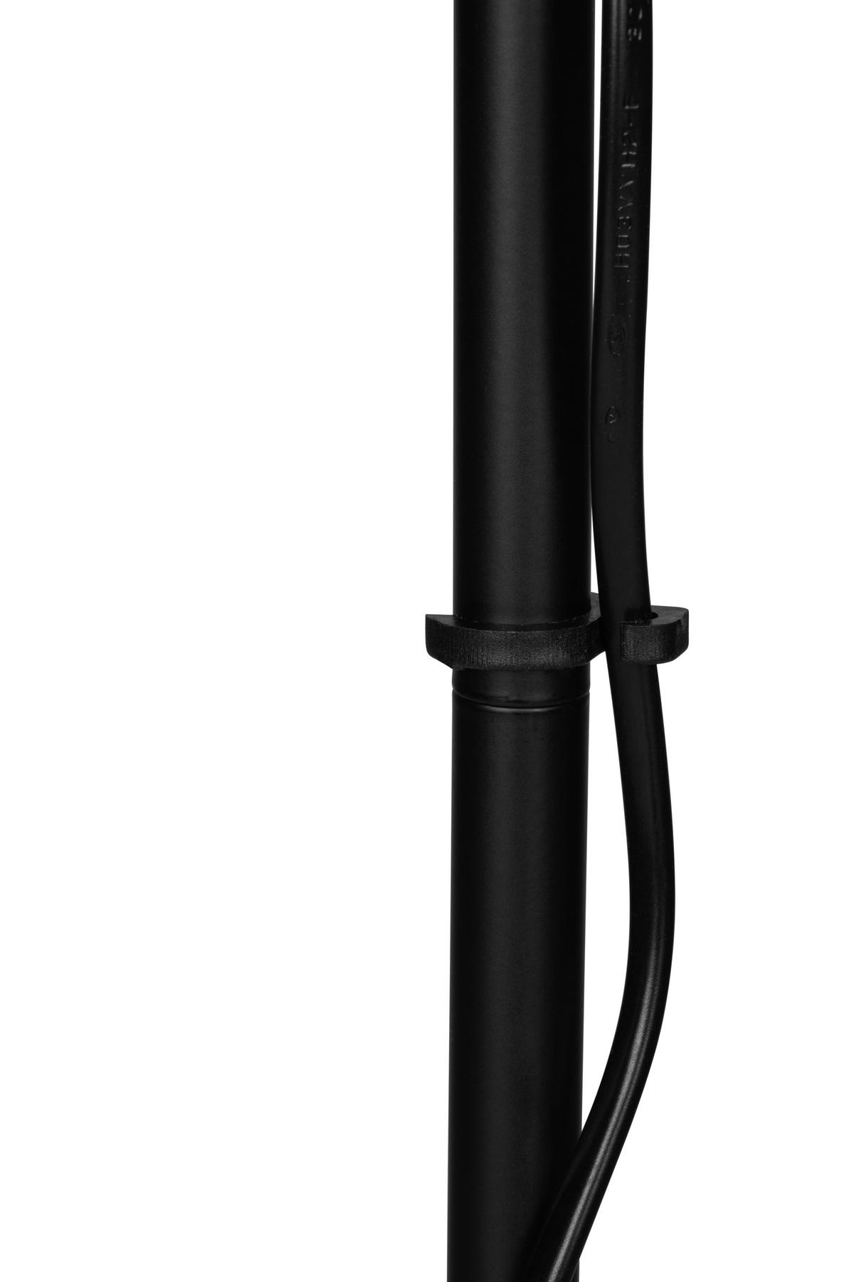 STEHLEUCHTE 42/21/180 cm    - Schwarz/Weiß, Basics, Kunststoff/Metall (42/21/180cm) - Boxxx