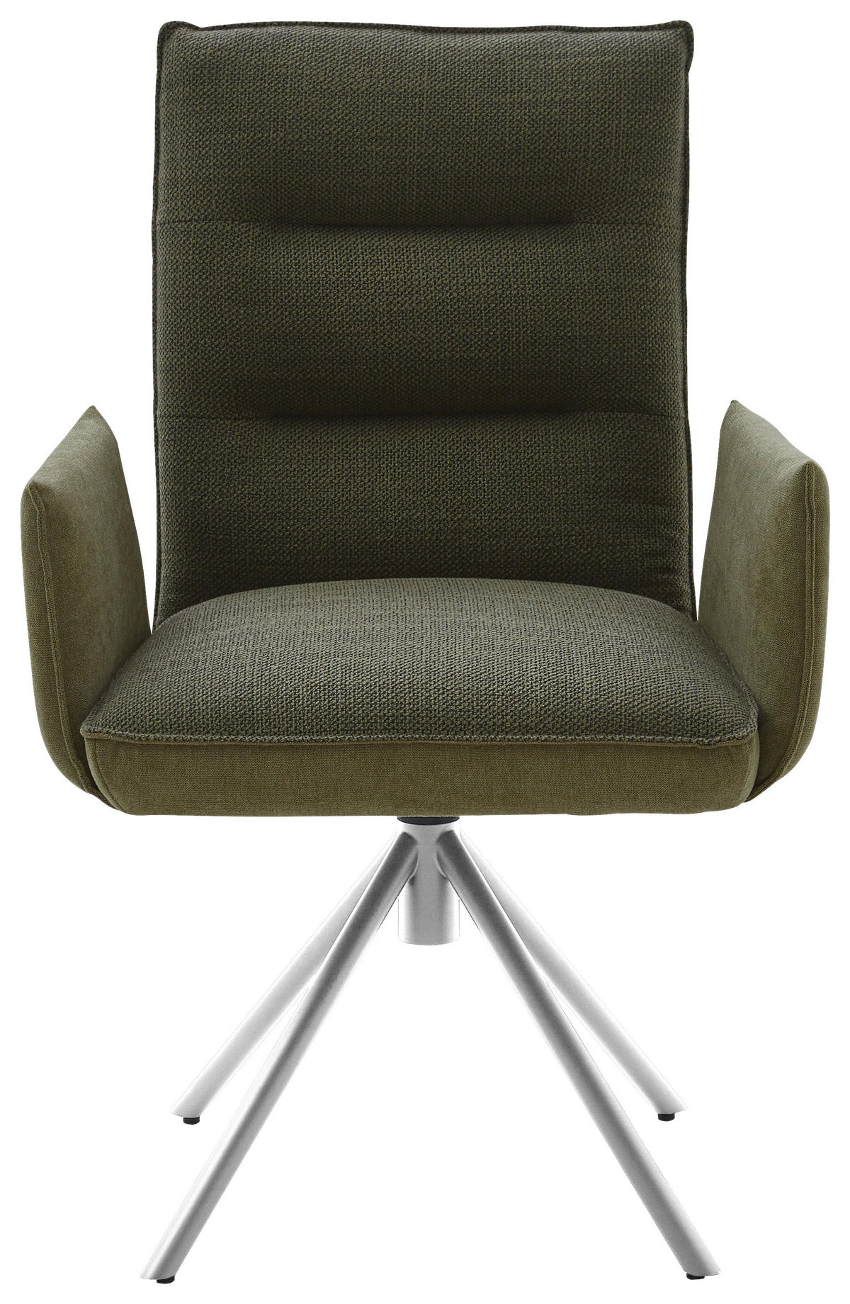 ARMLEHNSTUHL  in Flachgewebe  - Edelstahlfarben/Grün, Design, Textil/Metall (59/93/59cm) - Dieter Knoll