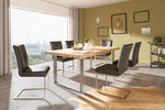TISCHGESTELL 78/7,5/72 cm Metall Edelstahlfarben  - Edelstahlfarben, Design, Metall (78/7,5/72cm) - Valdera