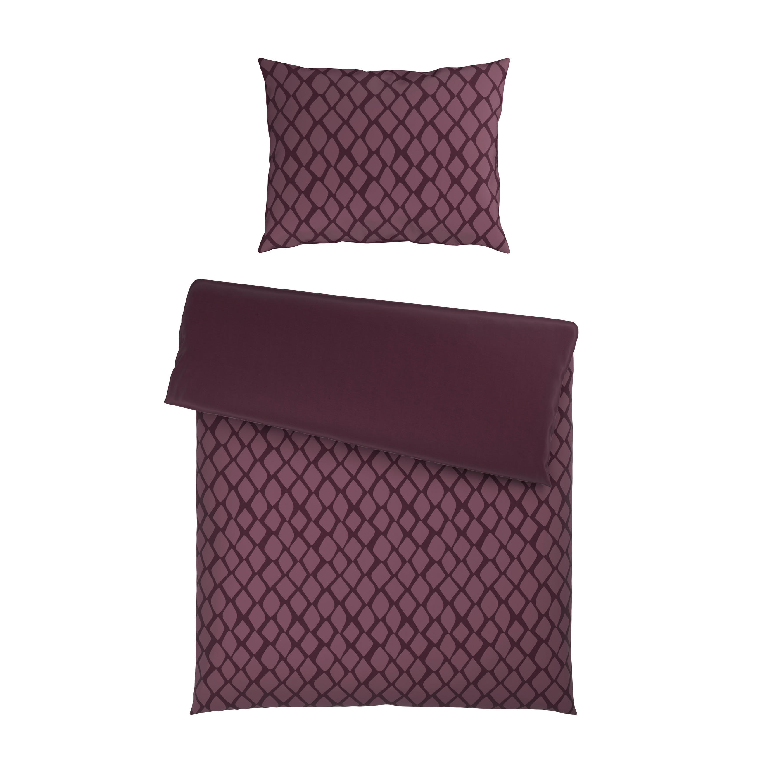 WENDEBETTWÄSCHE 2-teilig STRIPES DK Satin 140/200 cm  - Violett, Design, Textil (140/200cm) - Dieter Knoll