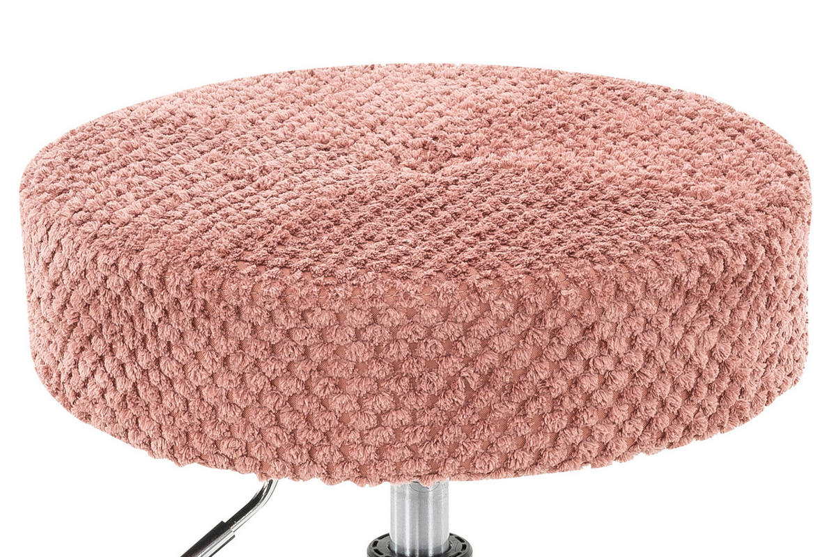 BÜROHOCKER Schwarz, Rosa  - Schwarz/Rosa, KONVENTIONELL, Kunststoff/Textil (35/49/61/35cm) - Carryhome
