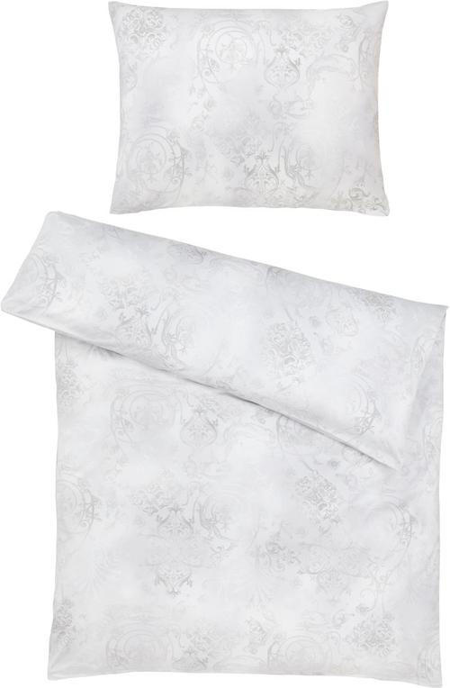 BETTWÄSCHESET 2-teilig Gregorio Interlock-Jersey 160/210 cm  - Silberfarben, Basics, Textil (160/210cm) - Estella